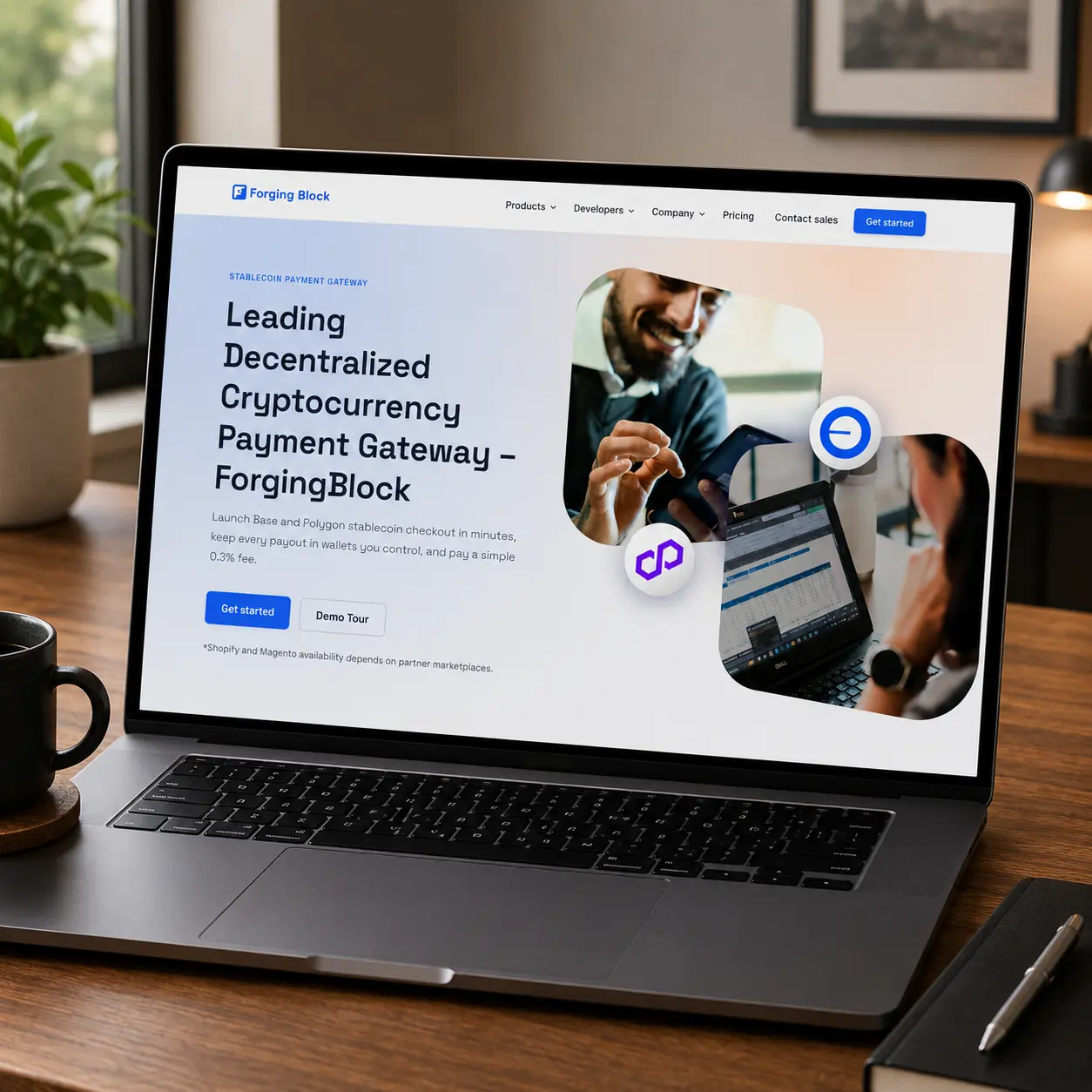 ForgingBlock Website preview