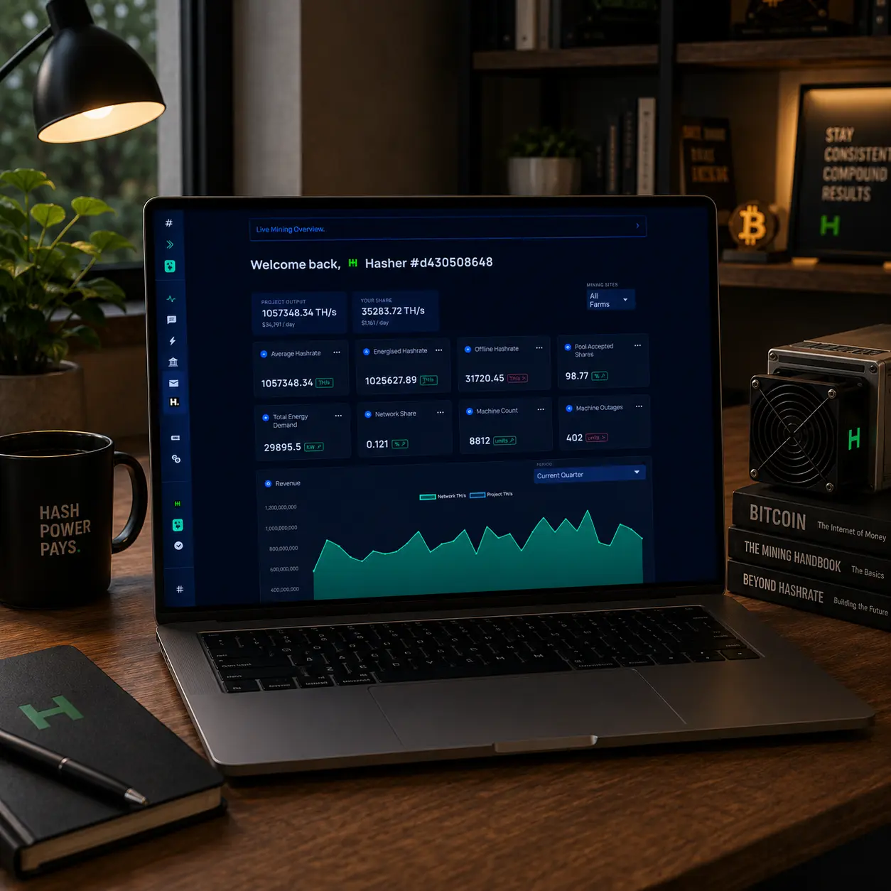 Zettahash Hashboard preview