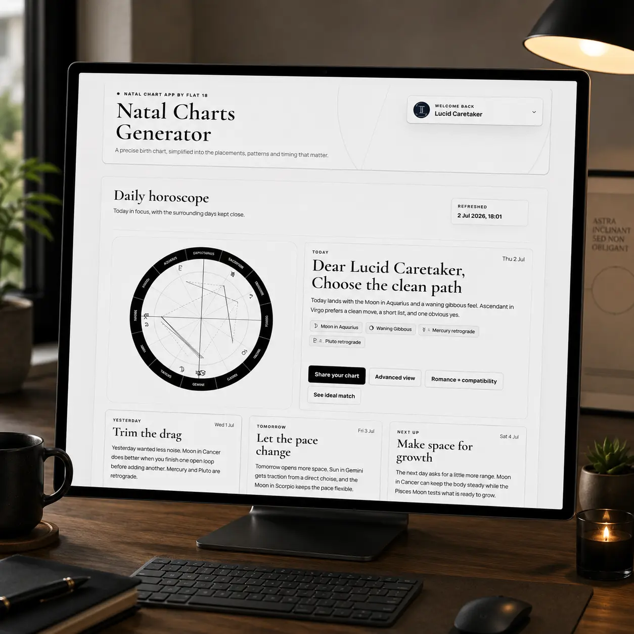 Natal Charts preview